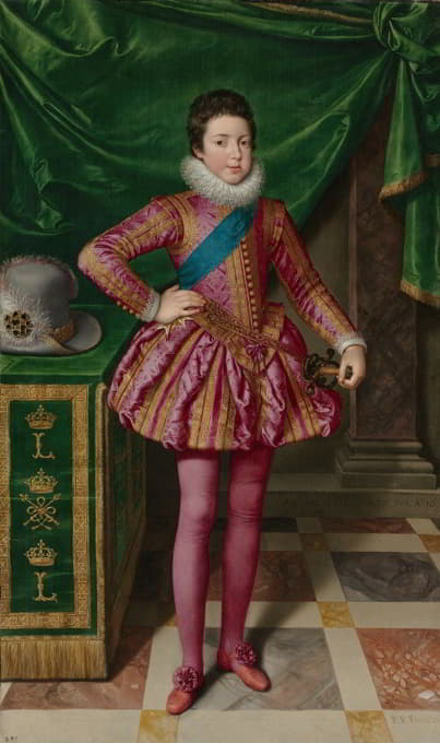法国国王路易十三画像