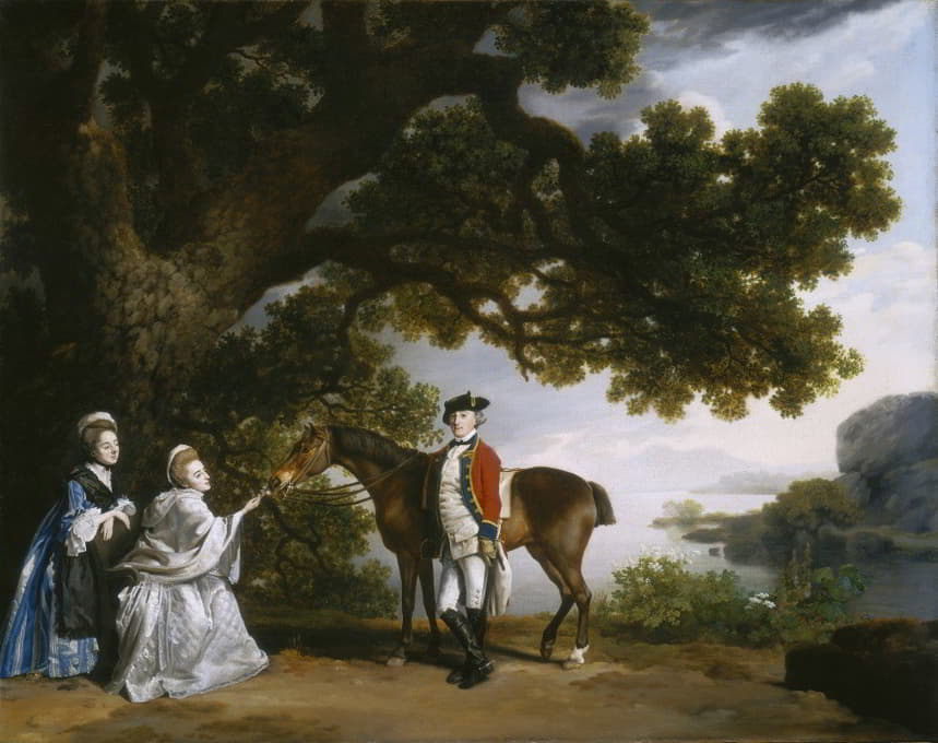 George Stubbs - Captain Samuel Sharpe Pocklington with His Wife, Pleasance, and possibly His Sister, Frances
