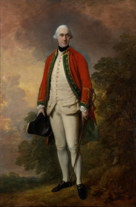 乔治·皮特的肖像，第一男爵里弗斯