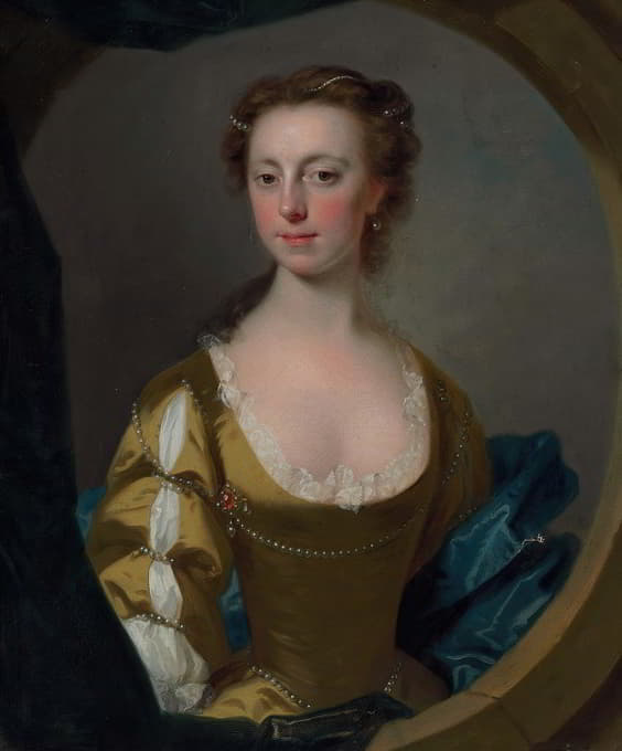 一位女士的肖像，传统上被认为是基蒂·克莱夫夫人