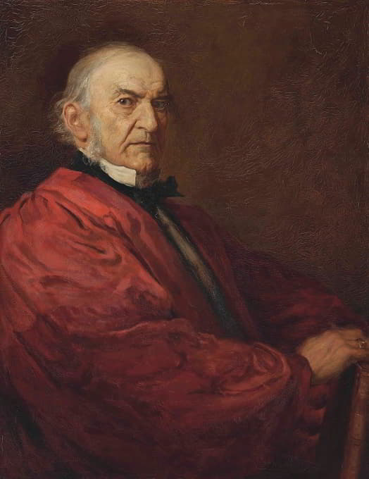 C.H. Thompson - Portrait of William Ewart Gladstone (1809-1898)