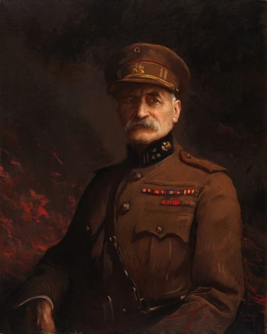 乔治·勒曼将军，防御城镇列日的指挥官
