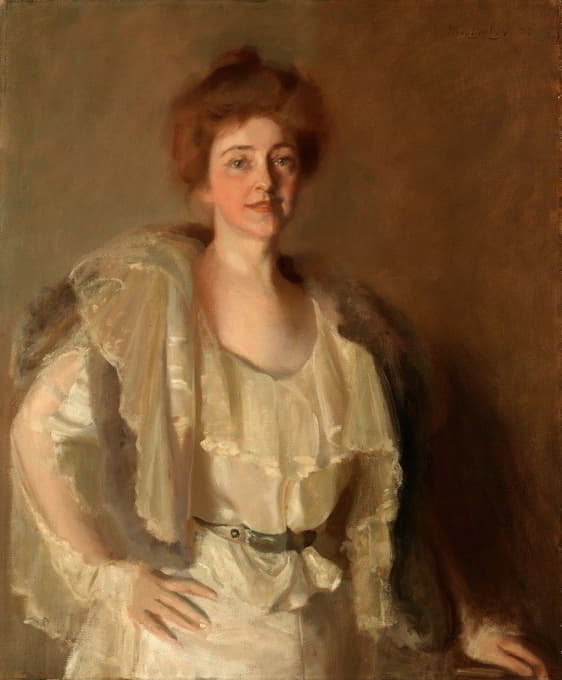 Pierre Troubetzkoy - Alice Barney in Whites and Browns