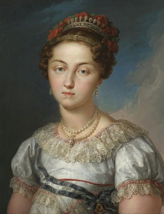 西班牙女王玛丽亚·约瑟法·阿马利亚·德·萨约尼亚肖像（1803-1829）