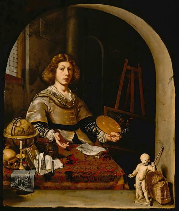 Cornelis Bisschop - The Artist In His Studio