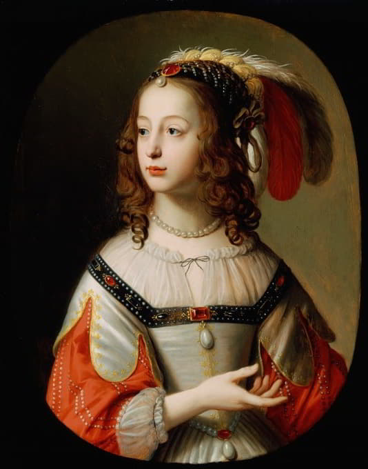 Gerard van Honthorst - Portrait of Sophia, Princess Palatine