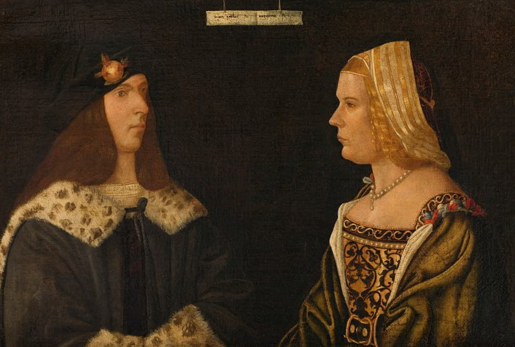 Giovanni Paolo d' Agostino - Double Portrait of a Young Man and Young Woman