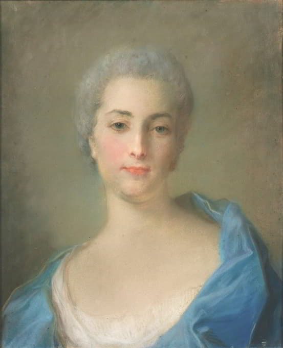一位年轻女士的肖像，可能是安格鲁夫人