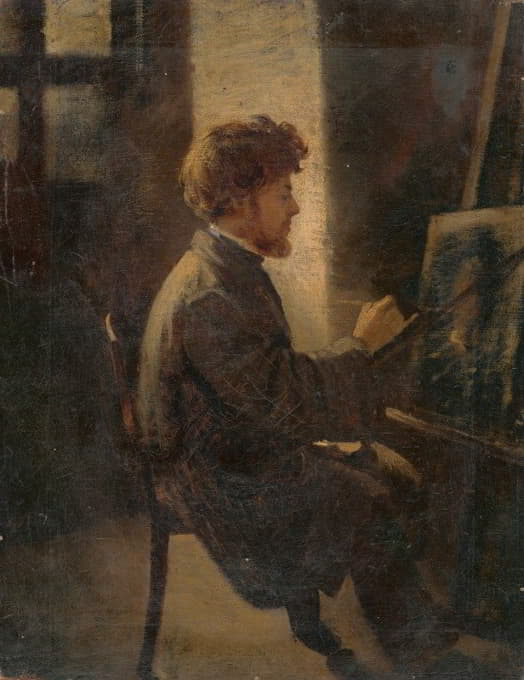 Leopold Horovitz - Painter at Work
