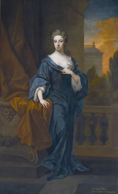 伊丽莎白·佩勒姆（1681-1711）的肖像，查尔斯的第一任妻子，汤森二子爵
