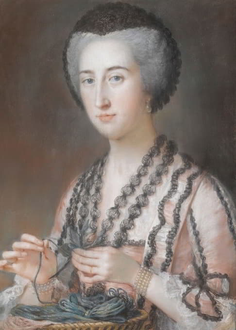 William Hoare of Bath - Portrait Of Susanna Hoare, Viscountess Dungarvan, Later Countess Of Ailesbury (1732-1783)