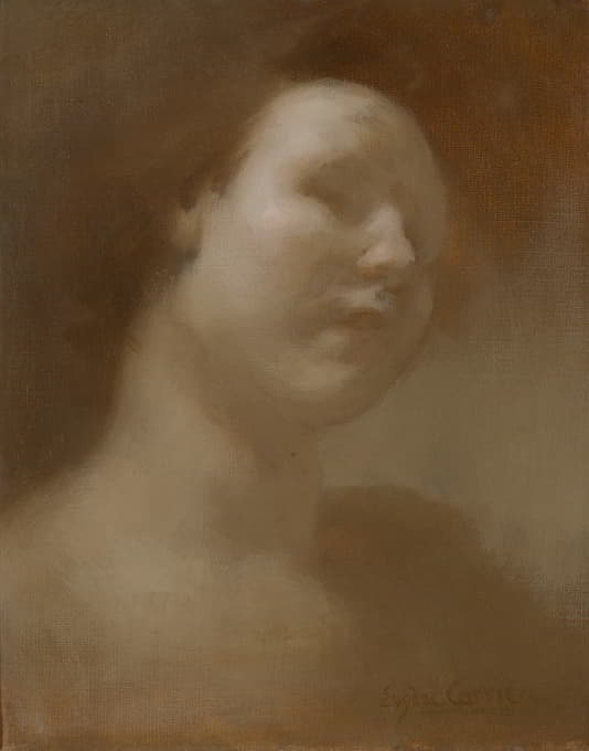 Eugène Carriere - Portrait of a Girl