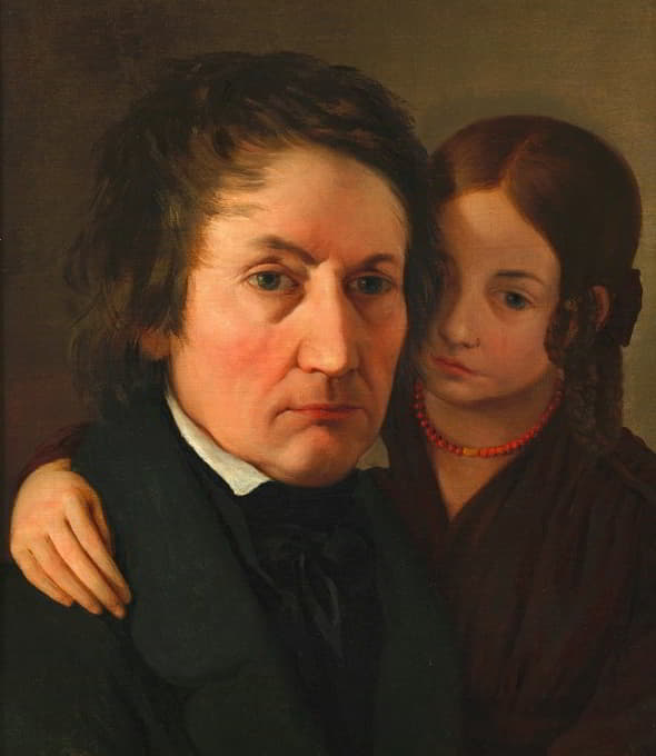Franz Alt - Jakob Alt und seine Tochter Luise