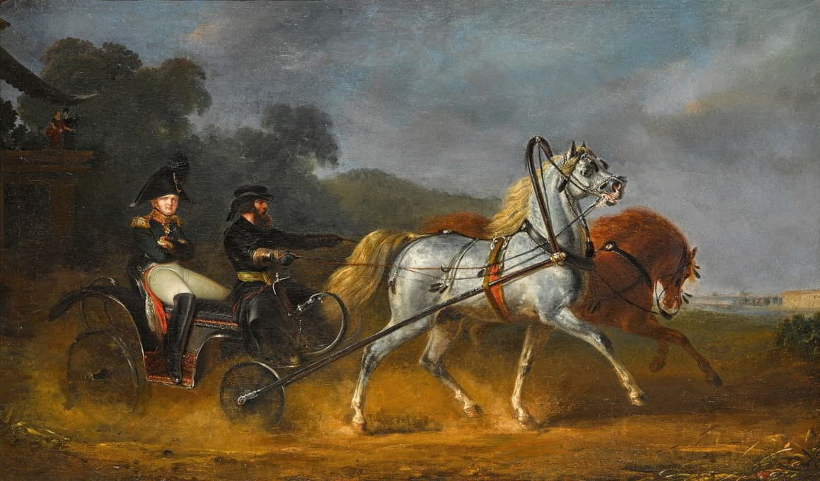 亚历山大一世和他的车夫伊利亚·拜科夫
