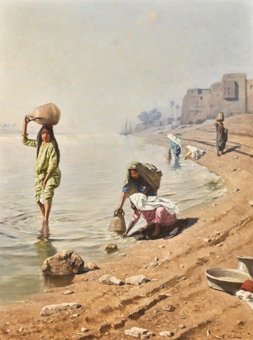 Franz Xaver Kosler - Water carriers on the nile