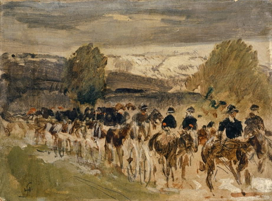Hans Sandreuter - The Artillery of Neuchâtel on the March from Thun to Fribourg