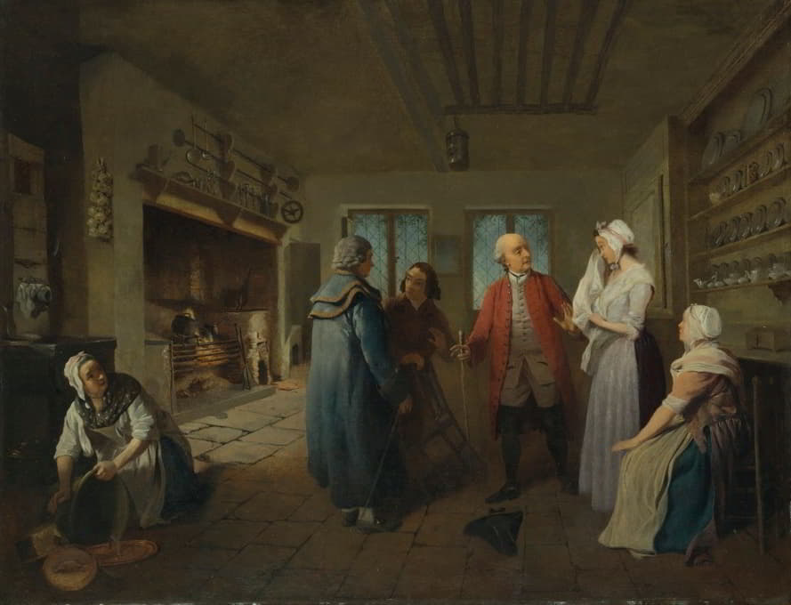 Edward Bird - The reception in the kitchen of the news of master Bobby Shandy’s Death
