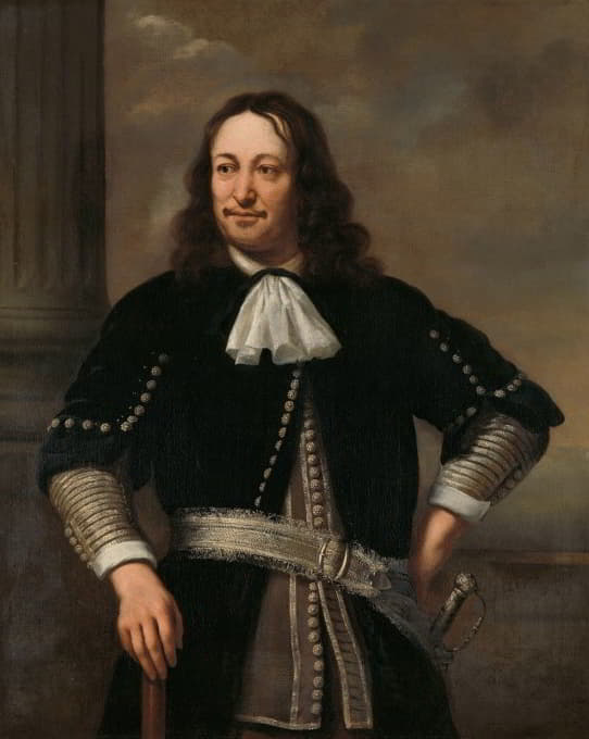 海军军官的肖像，可能是海军中将阿尔特·范内斯（1626-1693）