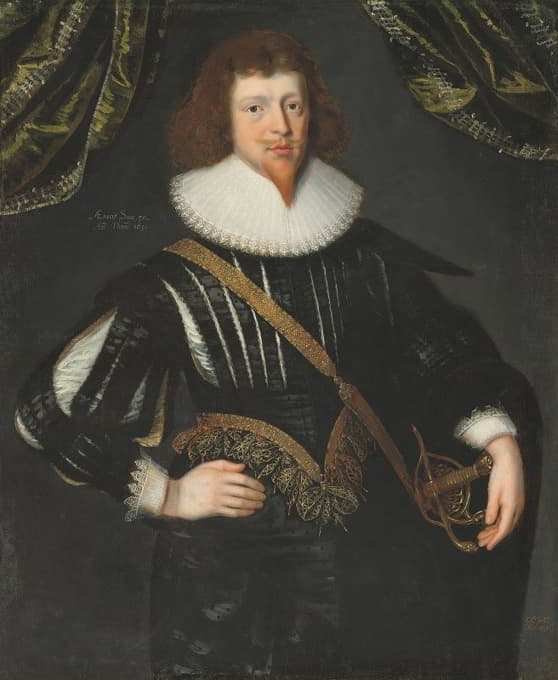 一位绅士的肖像，传统上被认为是弗雷德里克·维利尔斯爵士