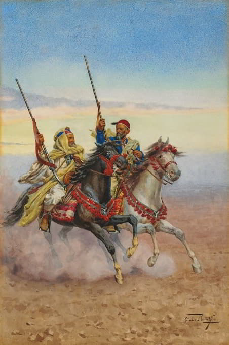 Giulio Rosati - Two horsemen
