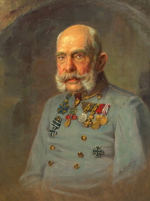 弗朗茨·约瑟夫一世皇帝，穿着奥地利陆军元帅的军服
