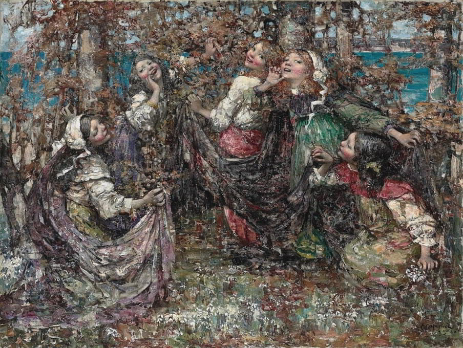 Edward Atkinson Hornel - Ring-a-Ring-a-Roses