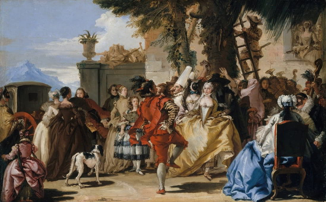 Giovanni Domenico Tiepolo - A Dance in the Country