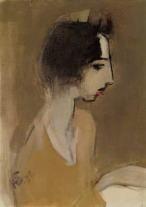 Helene Schjerfbeck - Profile of a Woman (from memory)