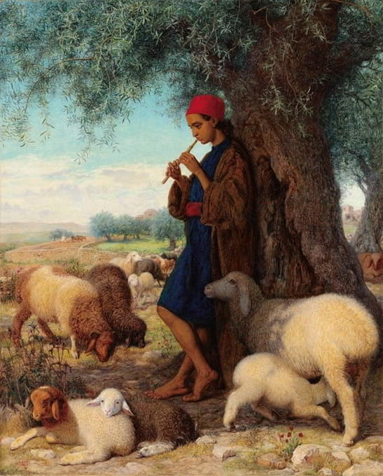 吹笛的牧羊人