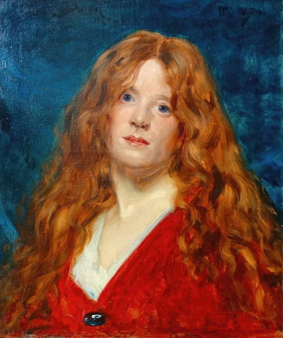 红发女子肖像.1876
