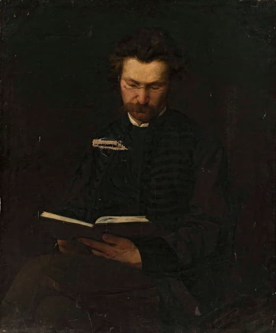 弗拉迪斯拉夫·西塞尔斯基（1845-1901）肖像，画家