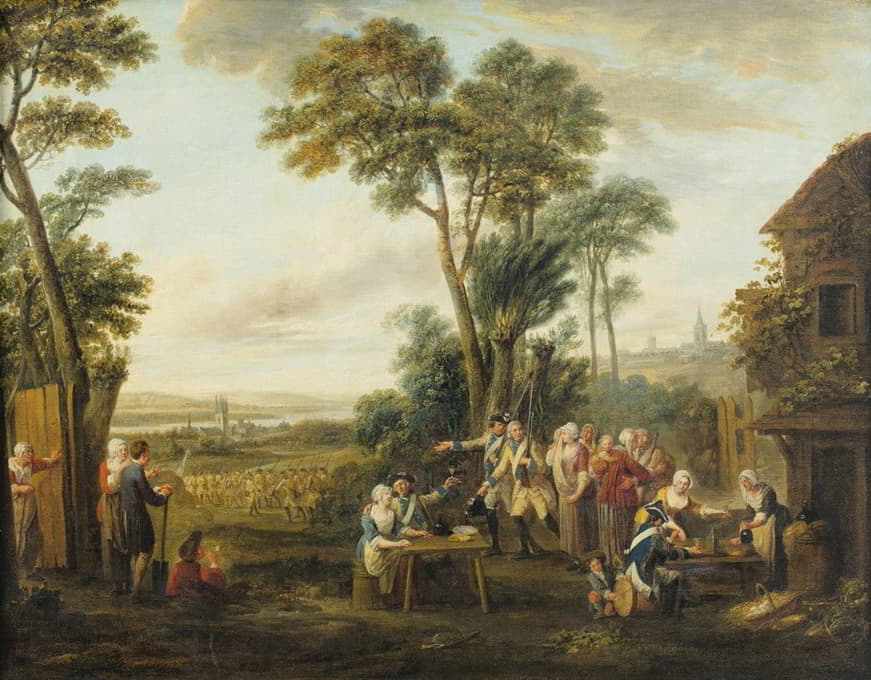 Louis Joseph Watteau - The Departure Of The Conscripts
