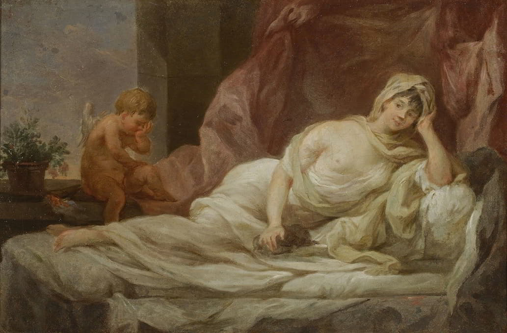 女演员安娜·兰佩尔的肖像（公元1800年）