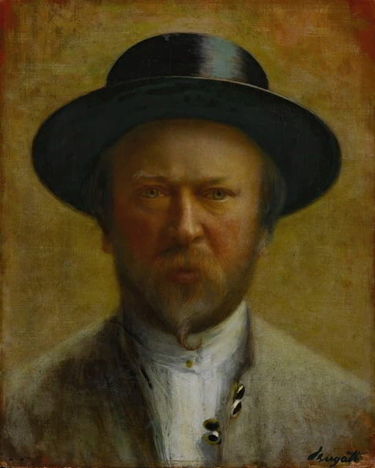 Carlo Bugatti - Portrait Of A Man, Traditionally Identified As A Self-Portrait