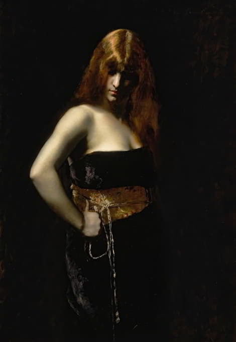 Juana Romani - Portrait Of A Woman With Red Hair