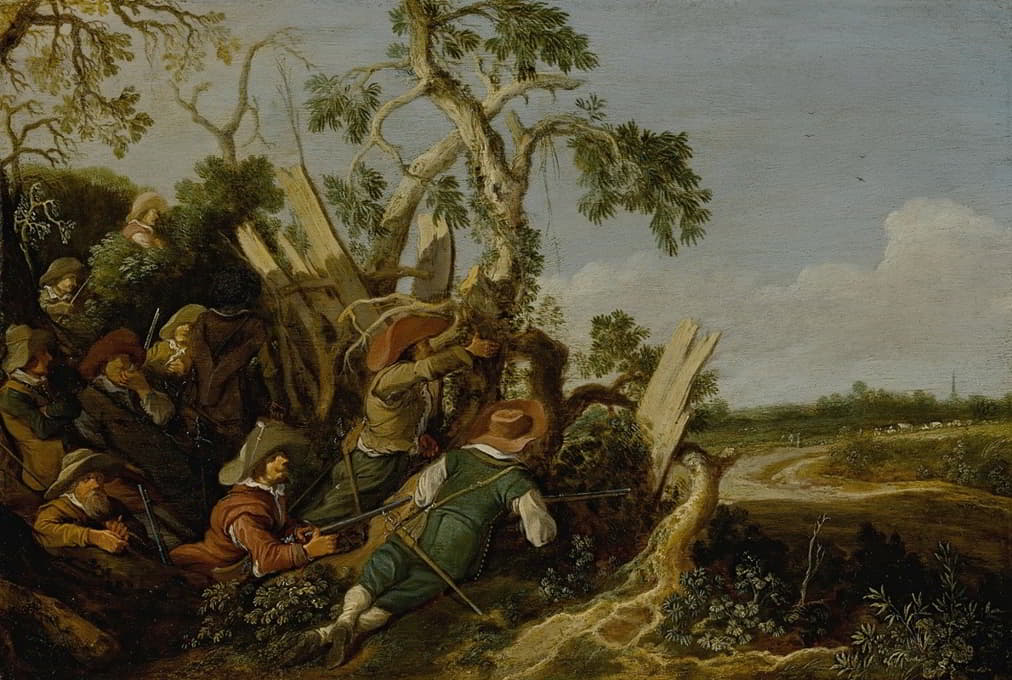 Pieter de Molijn - Soldiers Preparing An Ambush