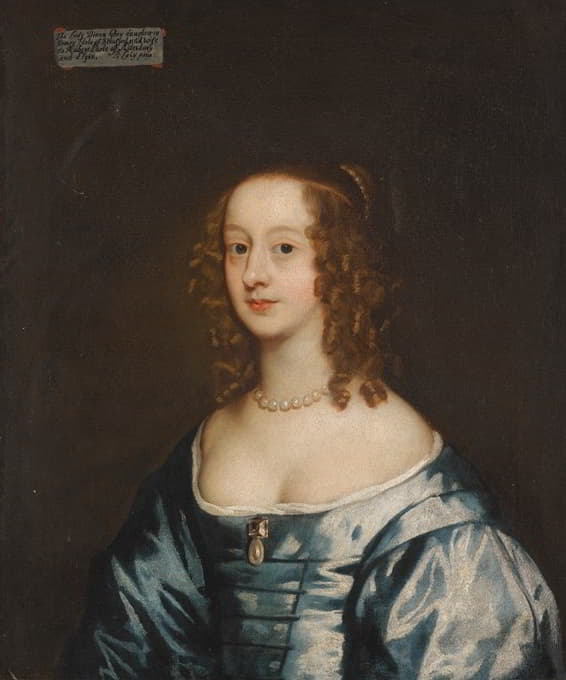 艾尔斯伯里伯爵夫人狄安娜·格雷夫人肖像（公元1689年）
