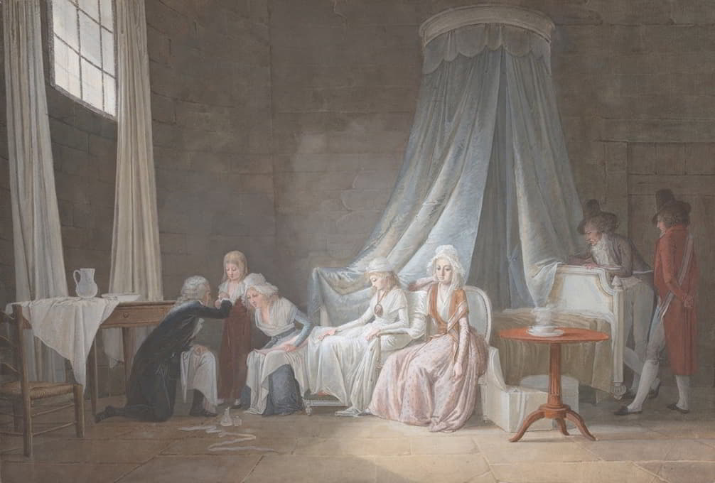 Jean-Baptiste Mallet - Madame Royale Cared for by Doctor Brunier, January 24, 1793
