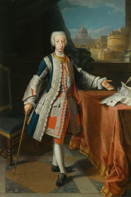 Agostino Masucci - Portrait Of Francisco Pescatori Baroni Mastigoli Y Pasqual (1721-1791), Third Marquis Of San Andrès De Parma