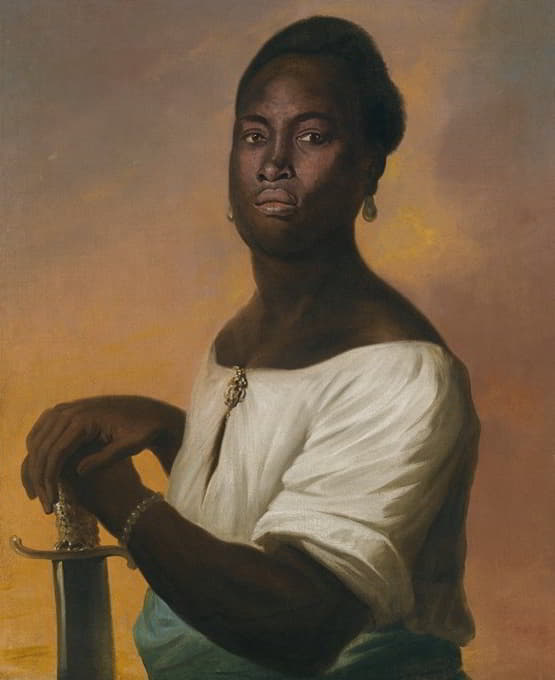 Flemish School - An African With A Sword