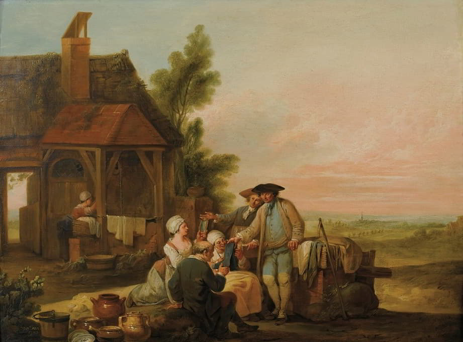 Louis Joseph Watteau - The peddler