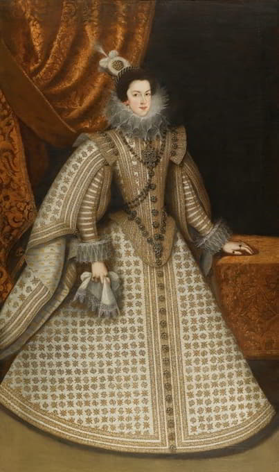 Rodrigo de Villandrando - Portrait Of Isabel De Borbón (1602 – 1644)