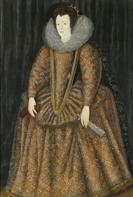 伍斯特伯爵夫人伊丽莎白·黑斯廷斯夫人画像（公元1621年）