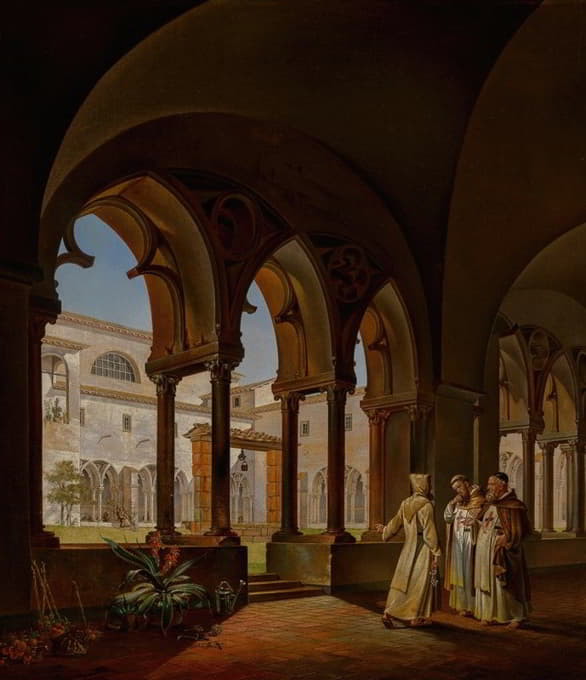 Ditlev Martens - The cloister of Santa Maria del Paradiso, Viterbo