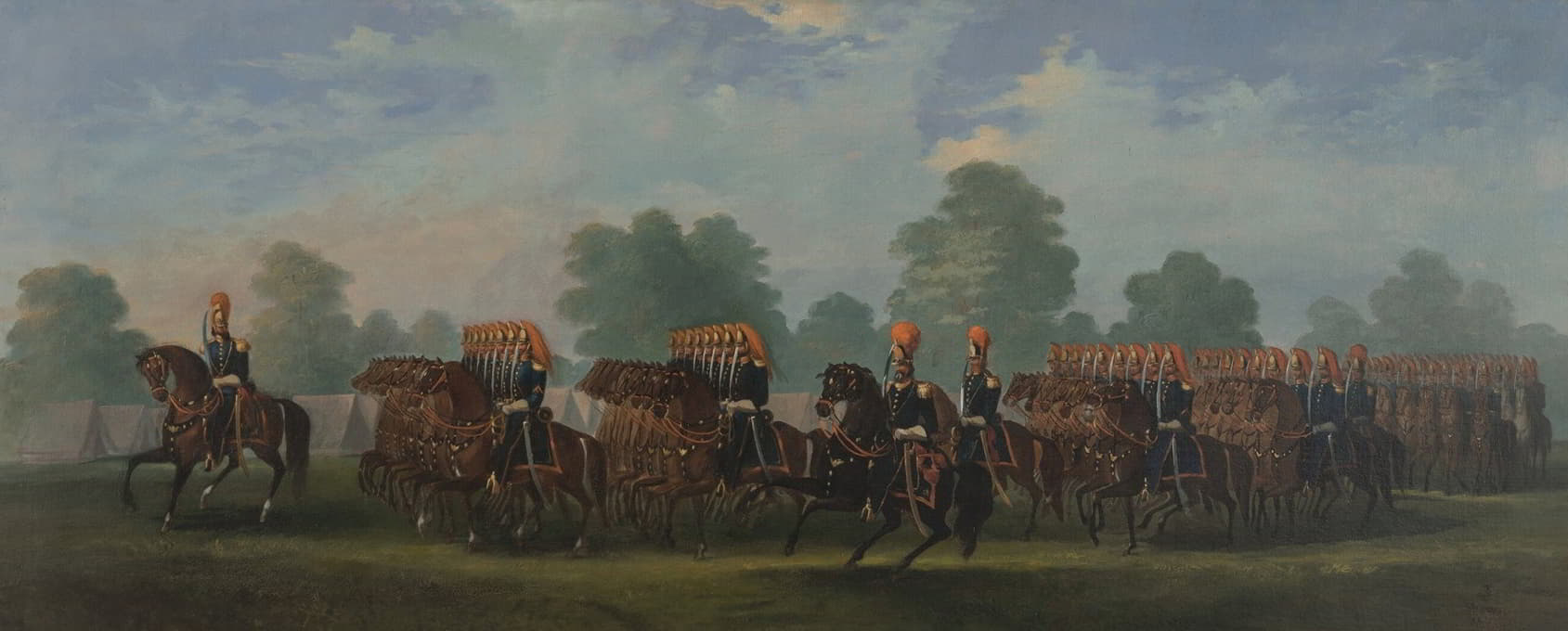 Thomas C. Savory - Boston Light Dragoons on the Common