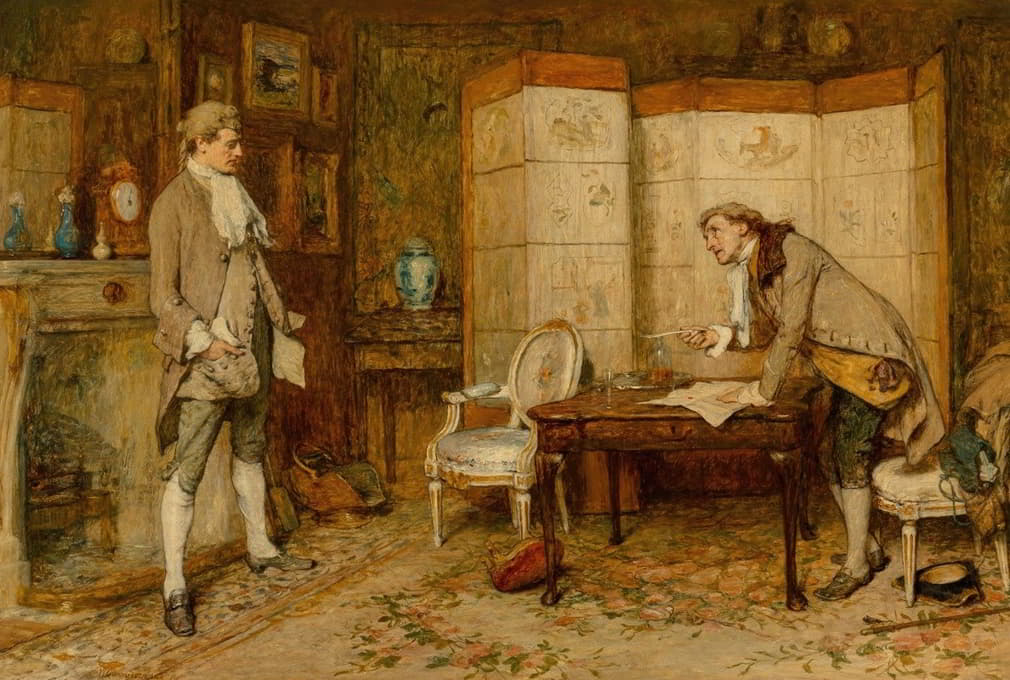 William Quiller Orchardson - The bill of sale