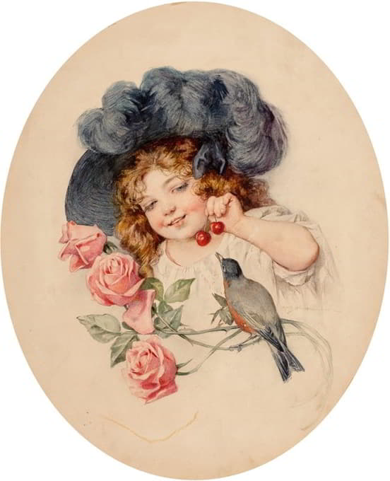 Maud Humphrey - Roses and Cherries