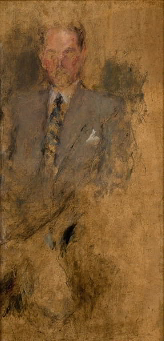 Olga Boznanska - Sketch of a Male Figure