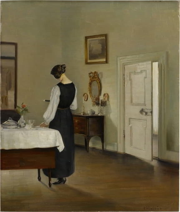 Carl Holsøe - In the dining room