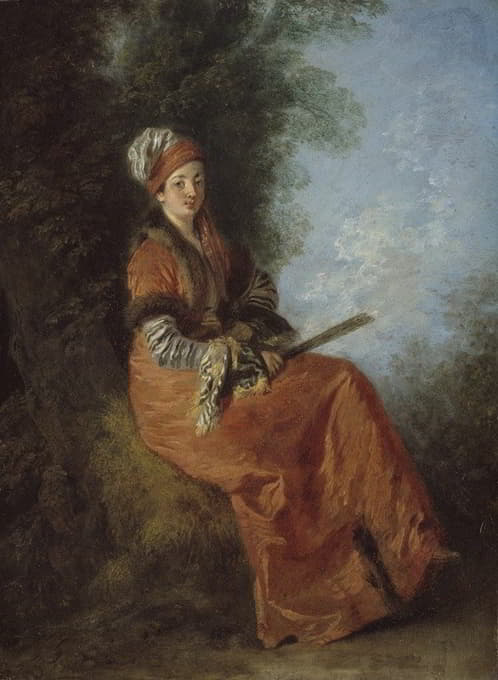 Jean-Antoine Watteau - The Dreamer (La Rêveuse)
